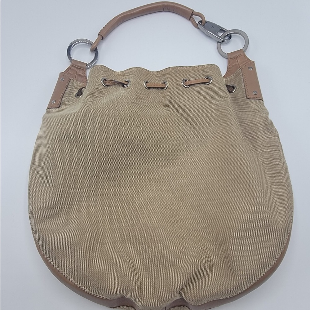 Vintage Large Gucci Shoulder Bag Beige - Picture 2 of 6